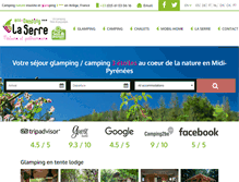 Tablet Screenshot of camping-la-serre.com